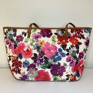 Nine West Large Floral Vibrant Tote Shoulder Bag